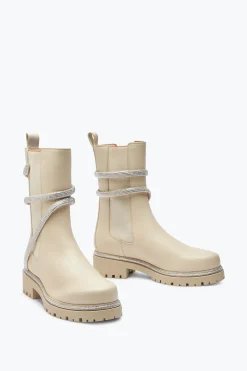 Bottine Cleo blanc en cuir 25
