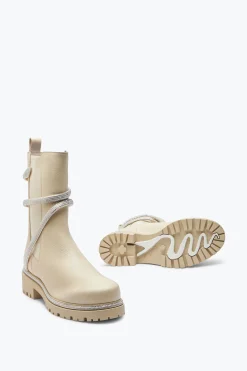 Bottine Cleo blanc en cuir 25
