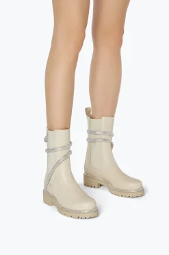 Bottine Cleo blanc en cuir 25