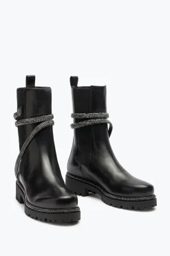 Bottines Motardes Noires Cleo Combat