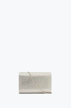 Clutch Orné De Bijoux Argent Aida