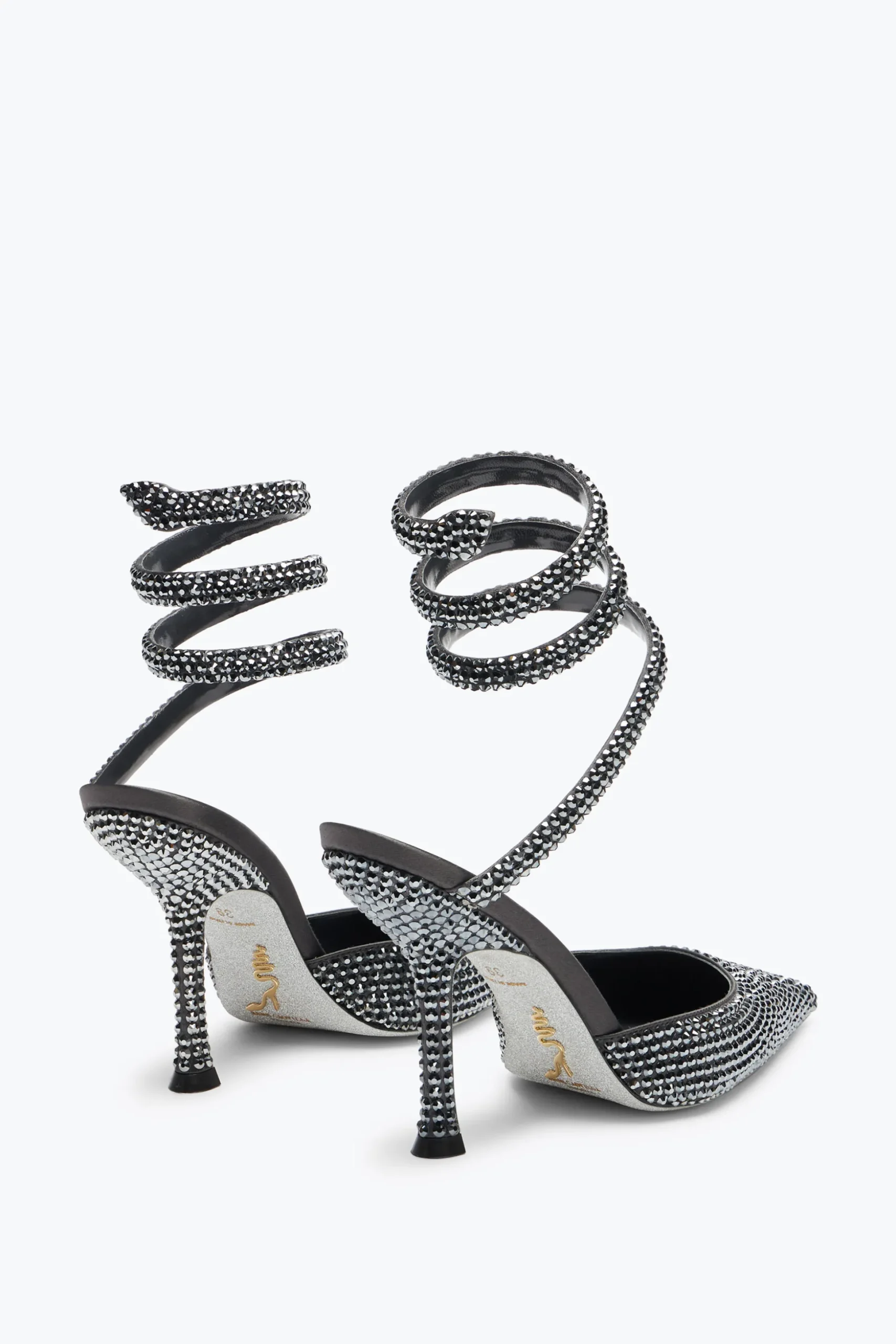 Escarpin Cleo Anthracite Avec Cristaux 105