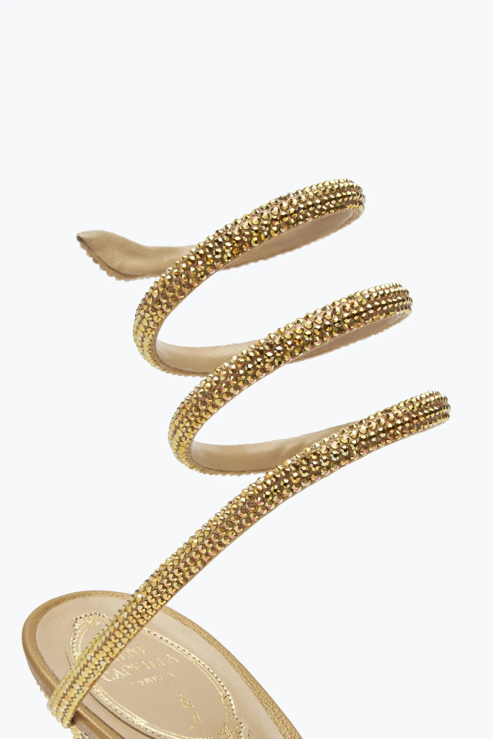 Escarpin Cleo Champagne Avec Cristaux 105