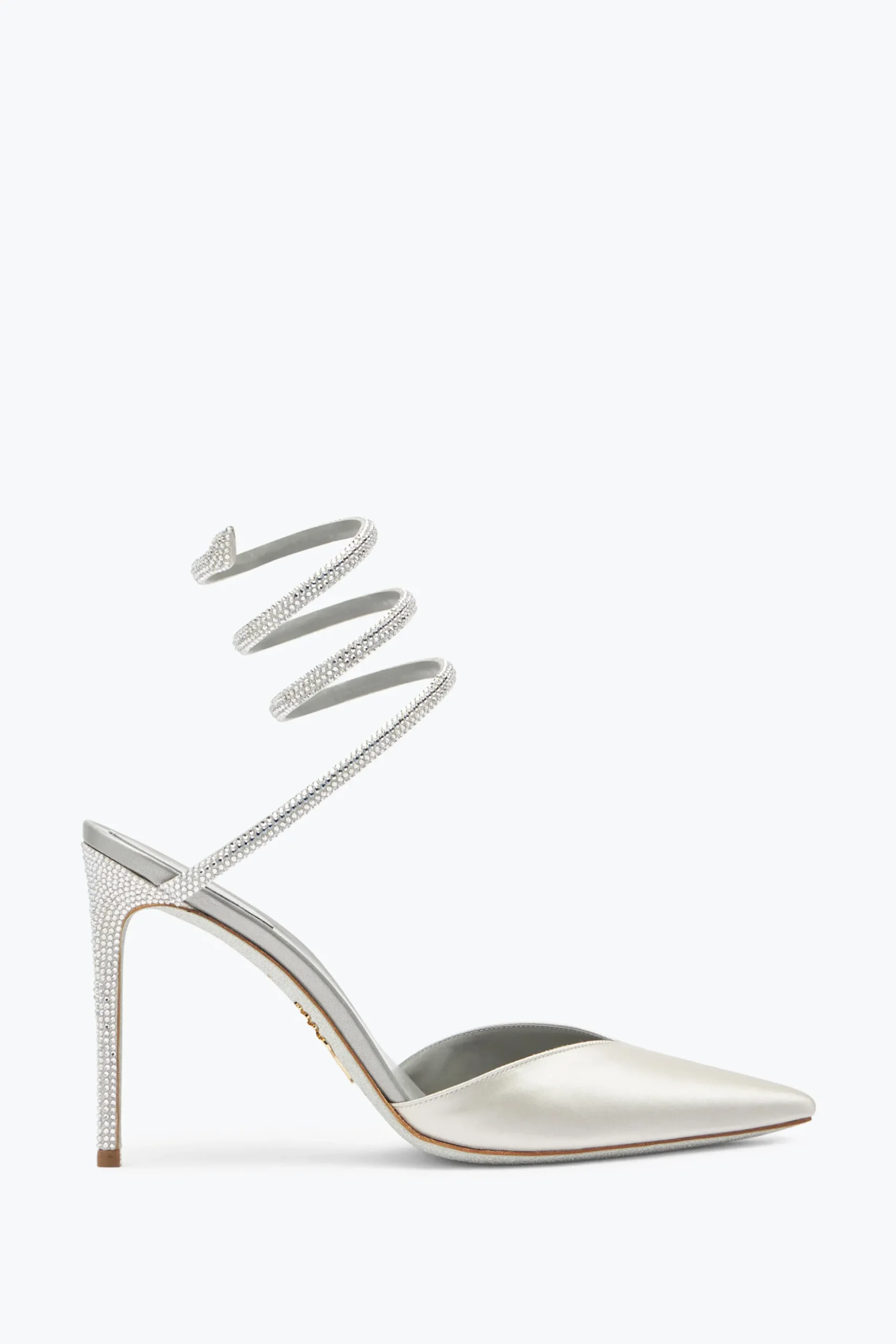 Escarpin Cleo Gris Avec Cristaux 105