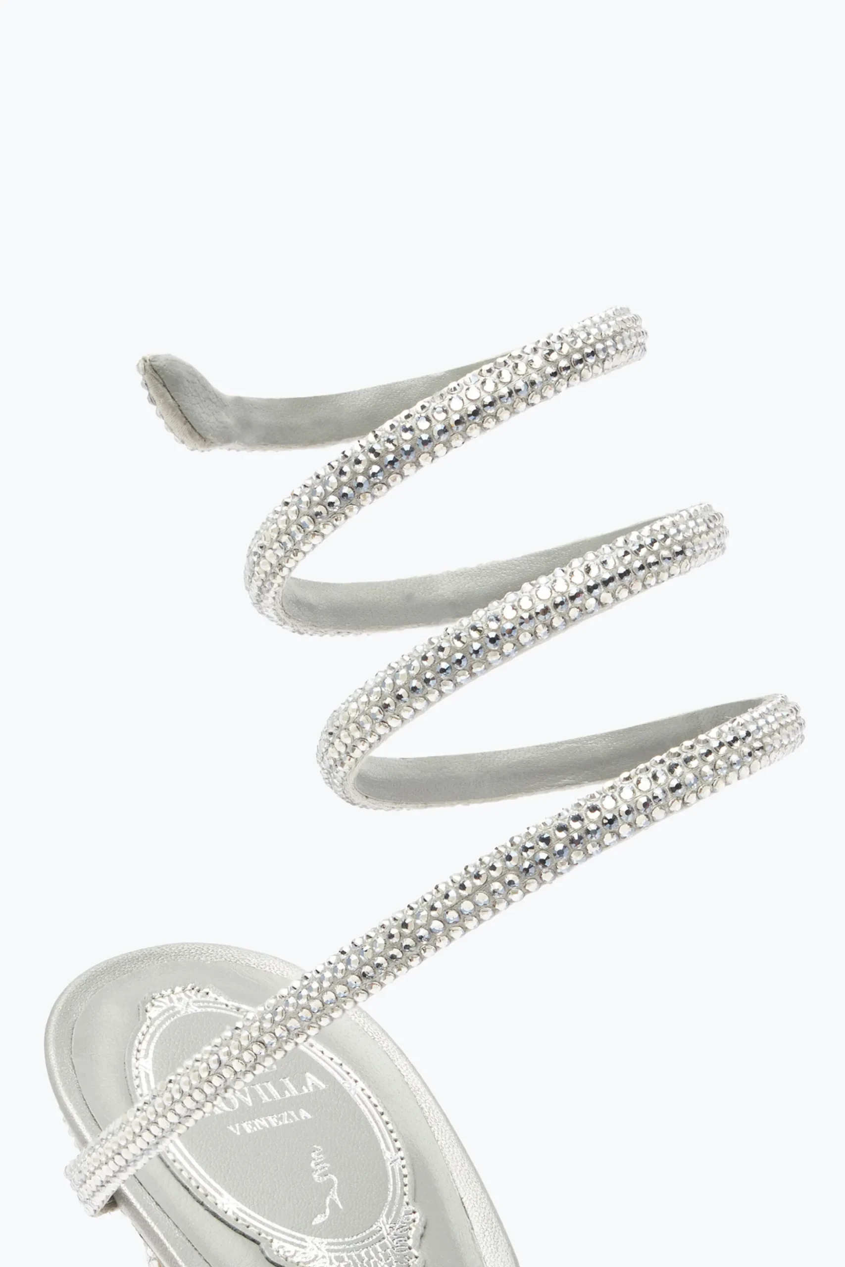 Escarpin Cleo Gris Avec Cristaux 105