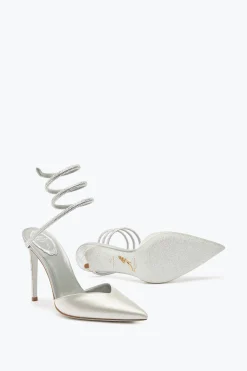 Escarpin Cleo Gris Avec Cristaux 105