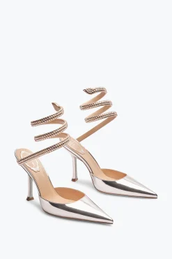 Escarpin Cleo Rose Poudré Avec Cristaux 105
