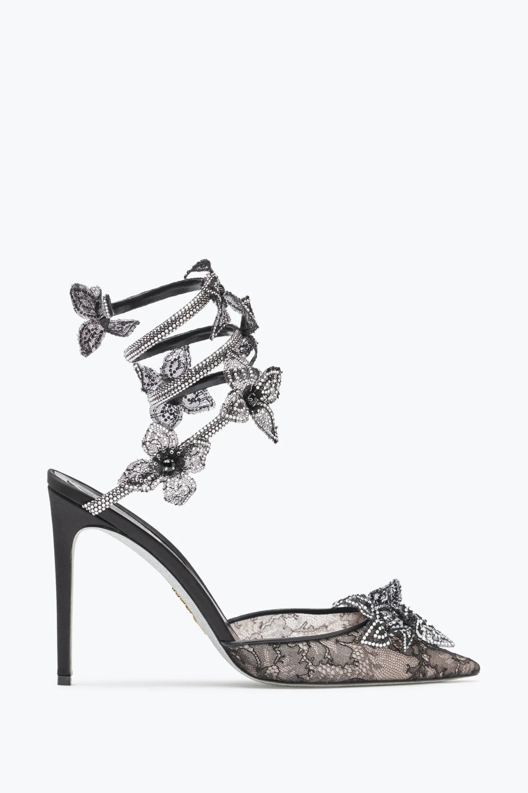 Escarpin Floriane noir et argent 105