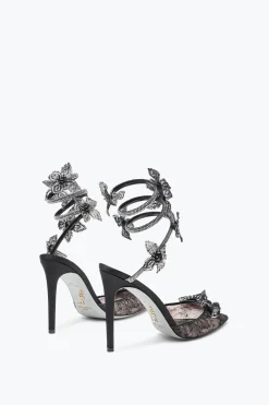 Escarpin Floriane noir et argent 105
