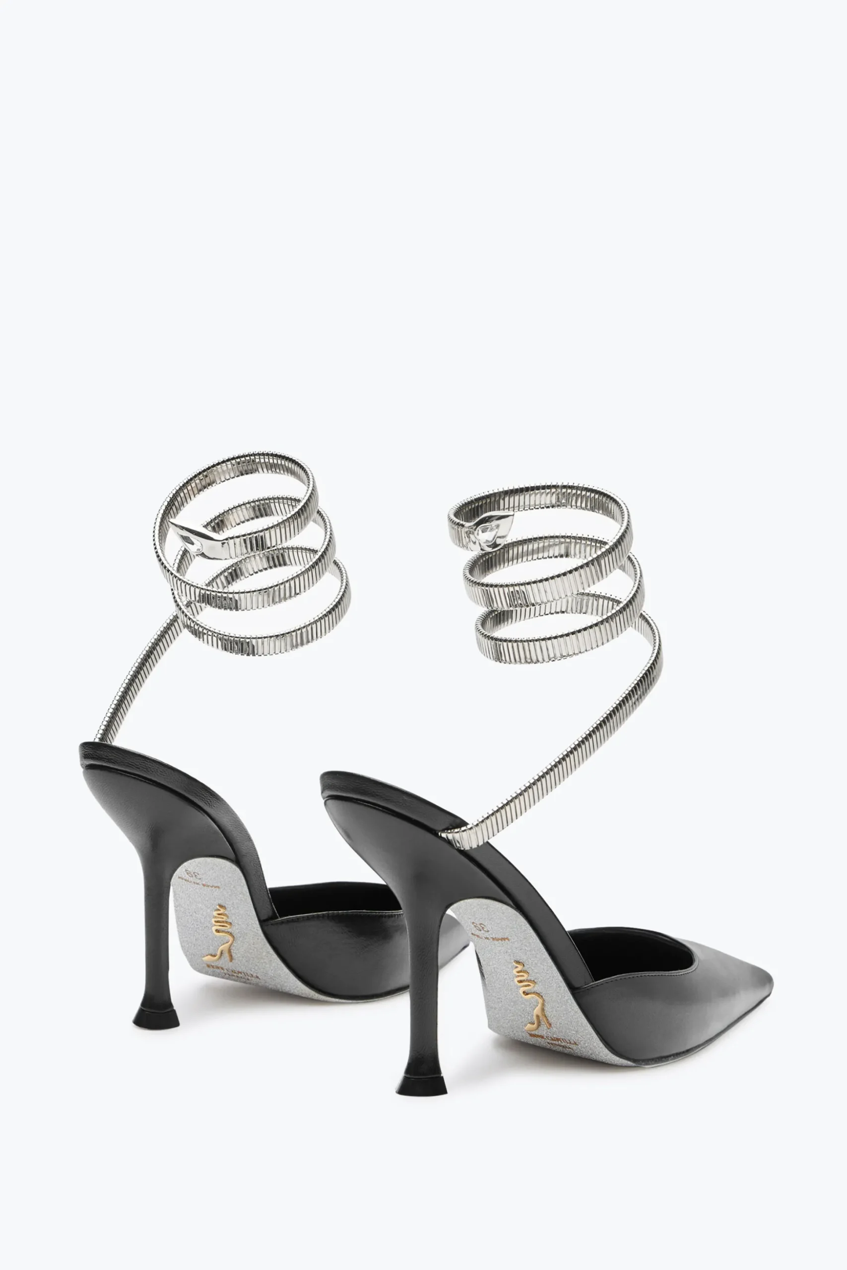 Escarpin Juniper noir et argent 105
