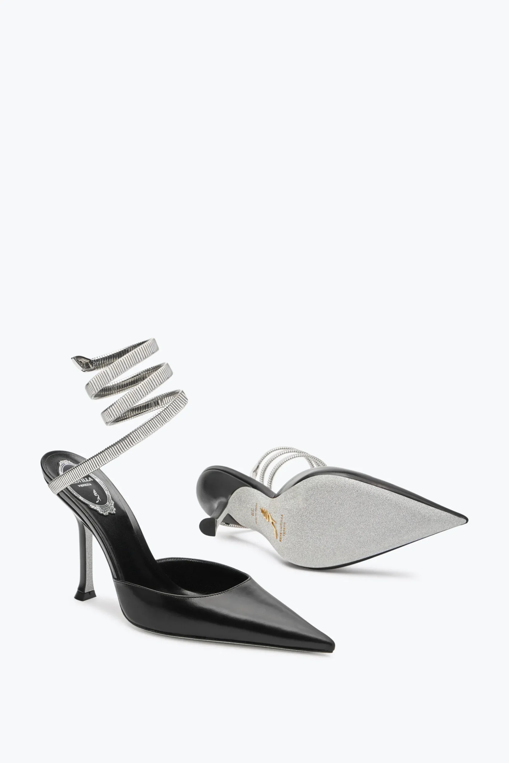 Escarpin Juniper noir et argent 105