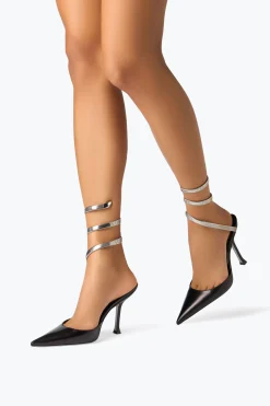 Escarpin Juniper noir et argent 105