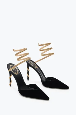 Escarpin Margot Noir Et Or 105