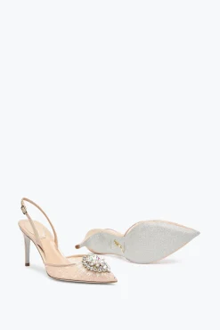 Escarpin slingback Barbara nude 80