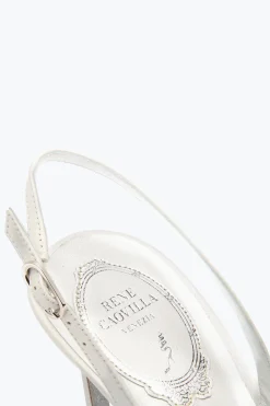 ESCARPIN SLINGBACK BLOOM BLANC 80