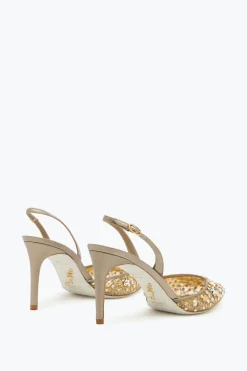 Escarpin Slingback Cinderella Bronze 80