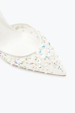 Escarpins Bijoux En Blanc Chandelier 75