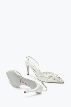 Escarpins Blancs Cinderella 75
