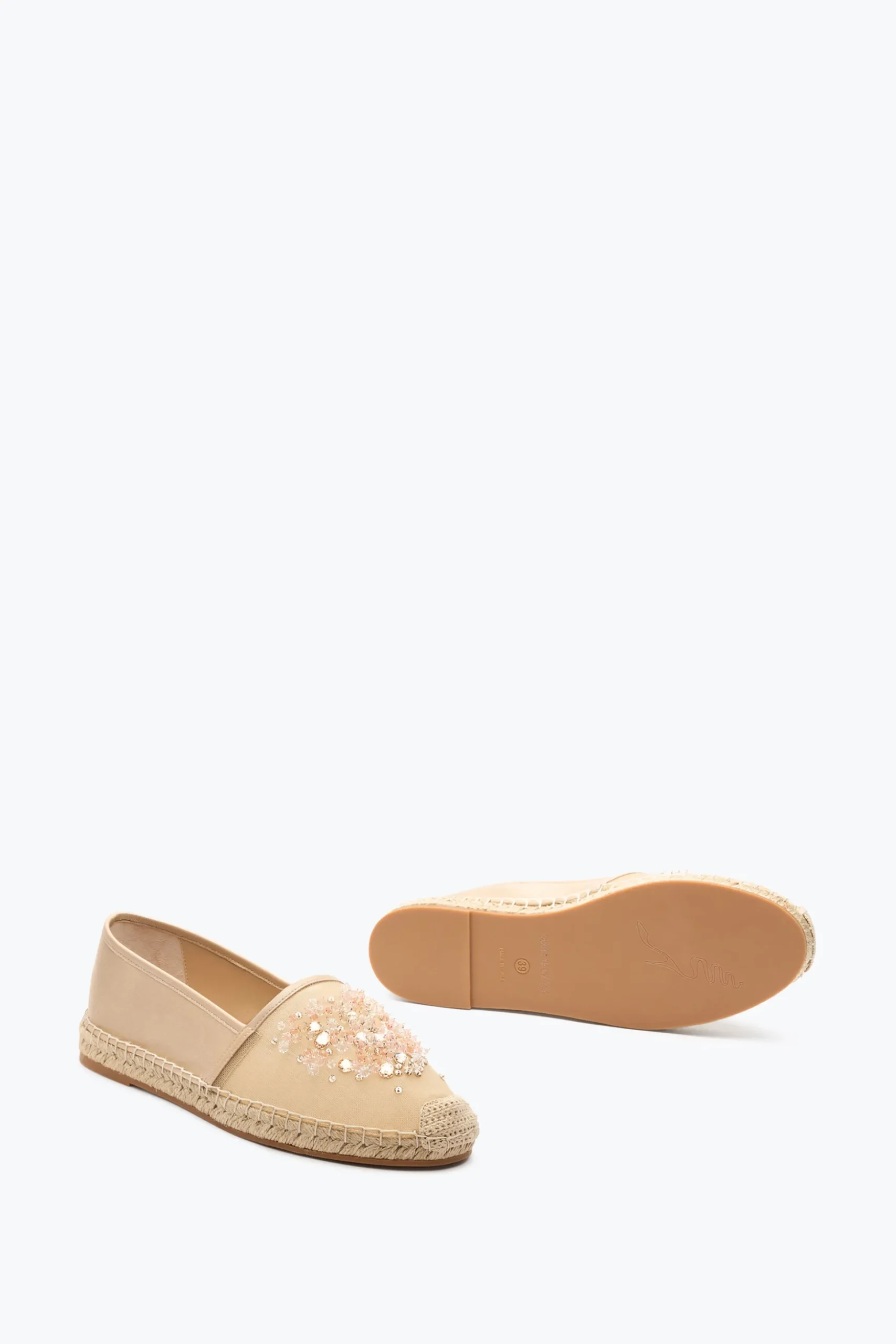 ESPADRILLE EDEN NUDE AVEC CRISTAUX 10
