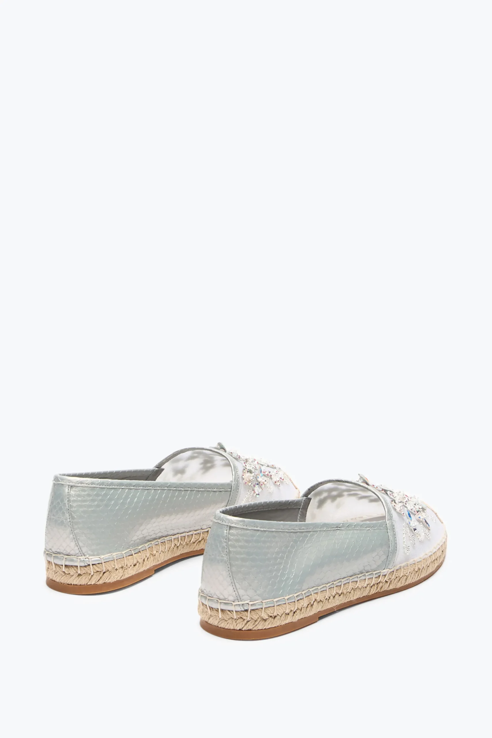 ESPADRILLES EDEN EN CUIR D’AYERS IVOIRE AVEC CRISTAUX 10