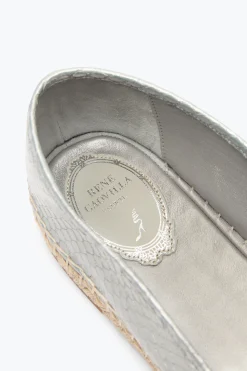 ESPADRILLES EDEN EN CUIR D’AYERS IVOIRE AVEC CRISTAUX 10
