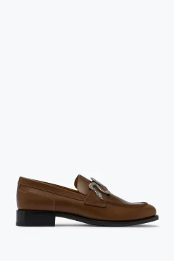 Mocassin Morgana Marron avec Cristal Argenté 20