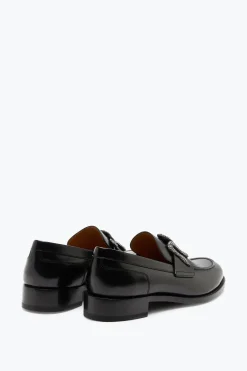 Mocassin Morgana Noir avec Cristal Mat Noir 20