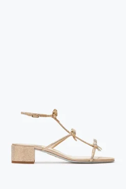 Sandale Beige Caterina Avec Cristaux 35