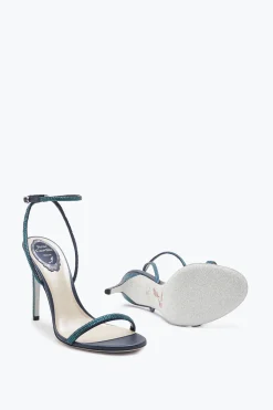 Sandale Bleu Avec Cristaux Ellabrita 105