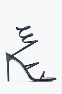 Sandale Bleu Foncé Avec Cristaux Cleo 105