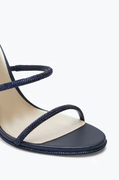 Sandale Bleu Foncé Avec Cristaux Cleo 105