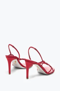 SANDALE BRAID ROUGE 80