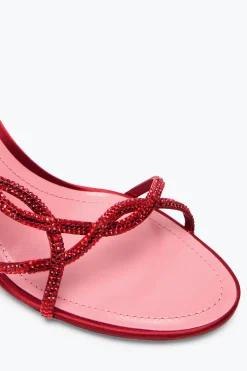 SANDALE BRAID ROUGE 80