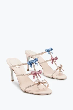 Sandale Caterina avec cristaux multicolores 80