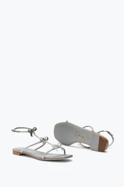 Sandale Caterina Gris Perle Avec Cristaux 10