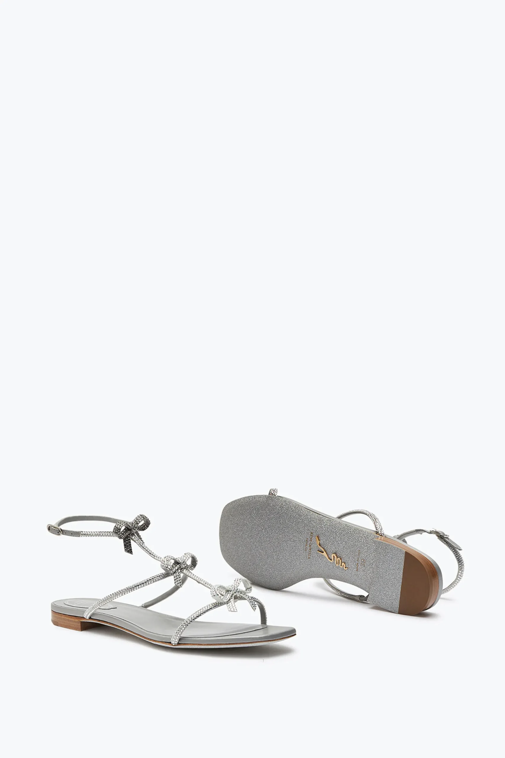 Sandale Caterina Gris Perle Avec Cristaux 10