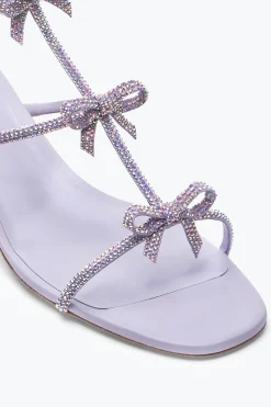 Sandale Caterina lilas avec cristaux 35