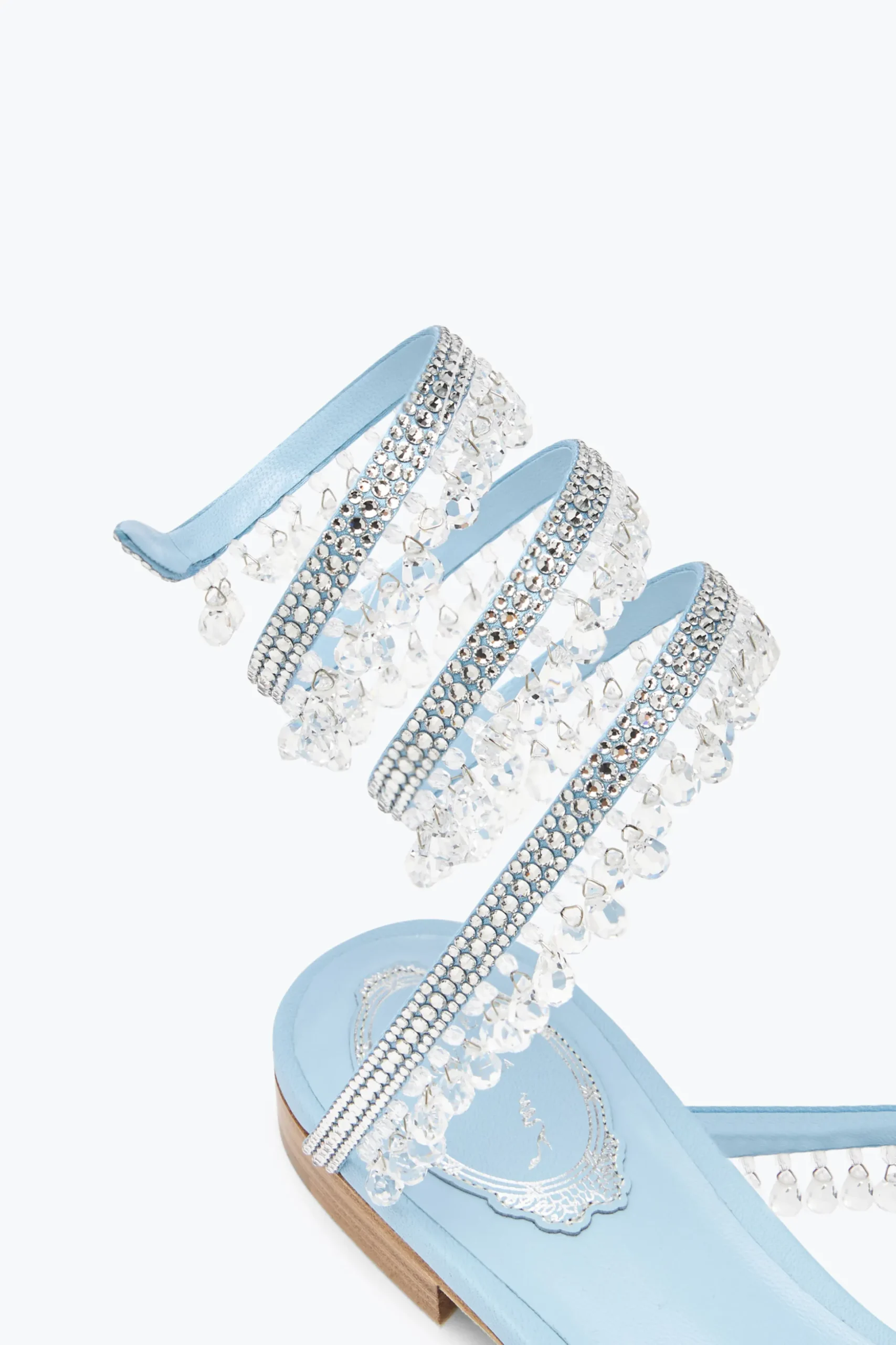 Sandale Chandelier plate bleu ciel 10