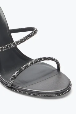 Sandale Cleo anthracite avec cristaux 105