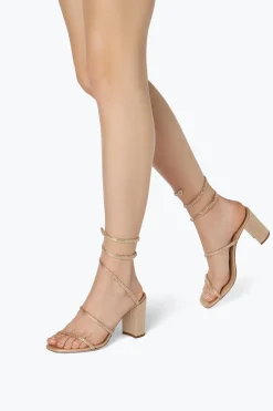 Sandale Cleo Beige Avec Cristaux 80