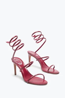SANDALE CLEO EN CUIR D’AYERS BORDEAUX 80