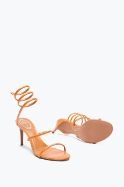 SANDALE CLEO EN CUIR D’AYERS COGNAC 80