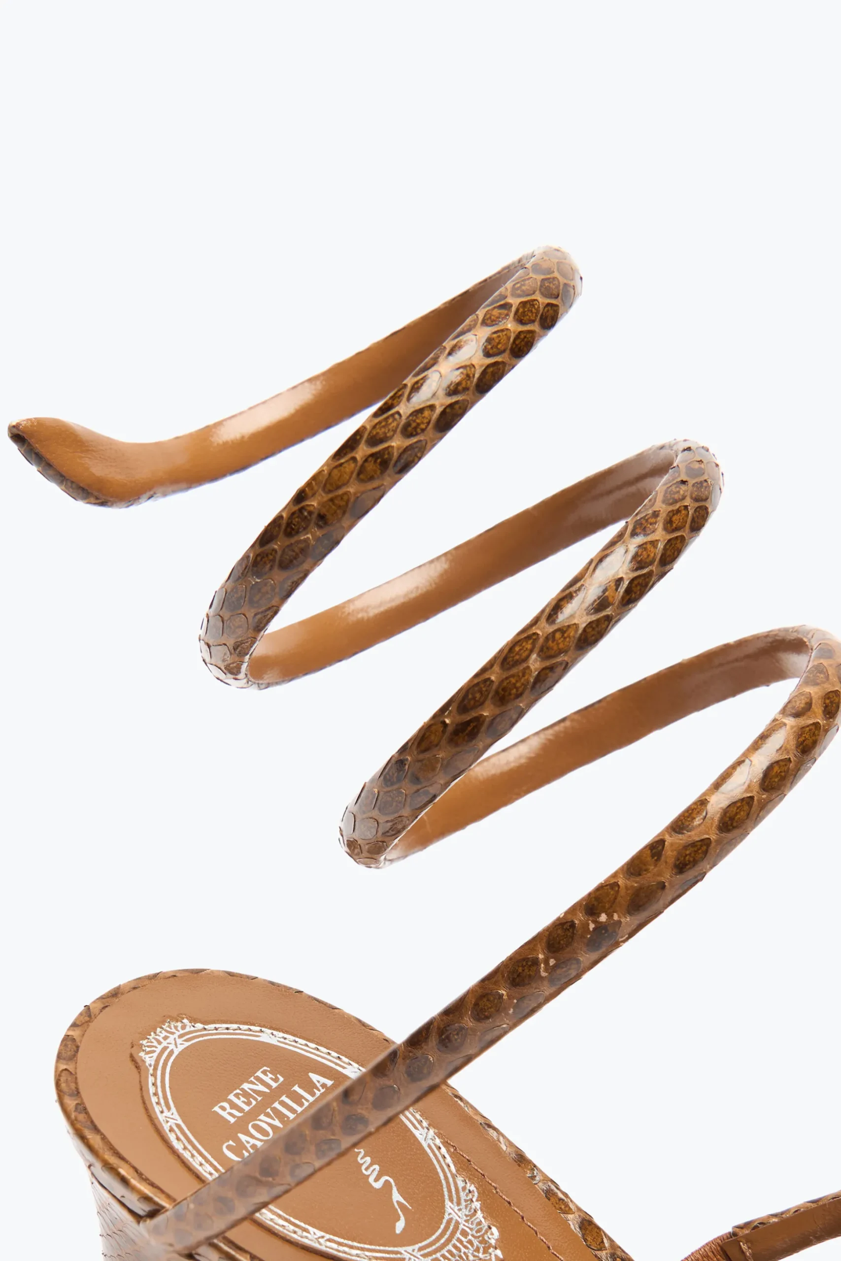 SANDALE CLEO EN CUIR D’AYERS COGNAC 50