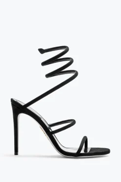 Sandale Cleo en daim noir 105