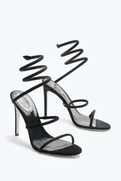 Sandale Cleo en daim noir 105