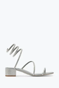 Sandale Cleo Grise Avec Cristaux 35