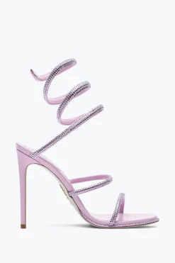 Sandale Cleo mauve avec cristaux 105