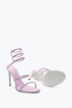 Sandale Cleo mauve avec cristaux 105
