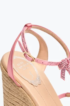 SANDALE COMPENSÉE CATERINA ROSE BONBON 120