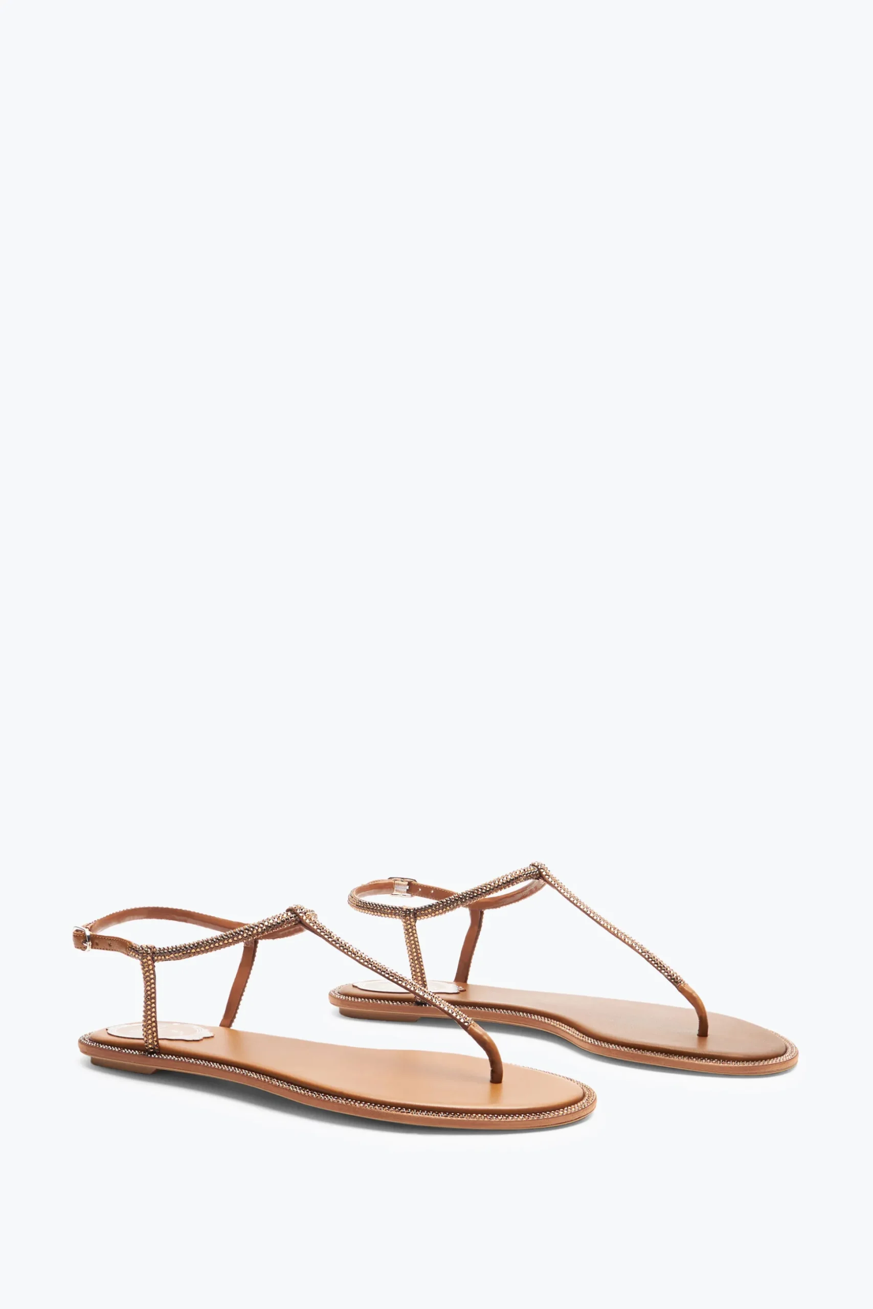 Sandale Diana Cognac avec cristaux 10